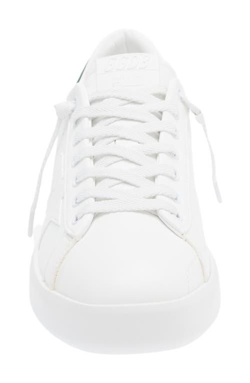 Shop Golden Goose Purestar Sneaker In White/green