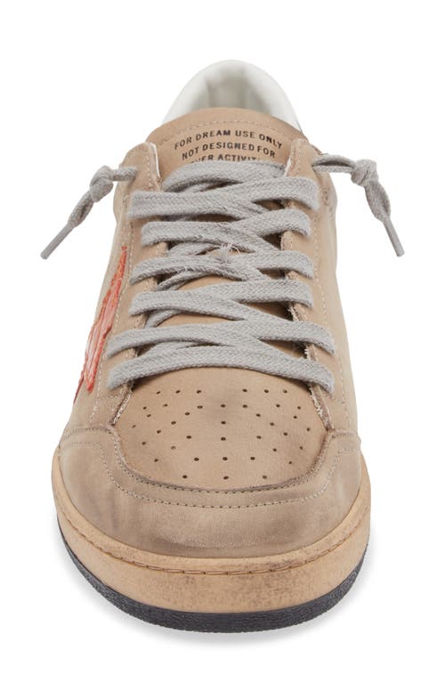Golden Goose Ball Star Sneaker In Marble/orange/gray