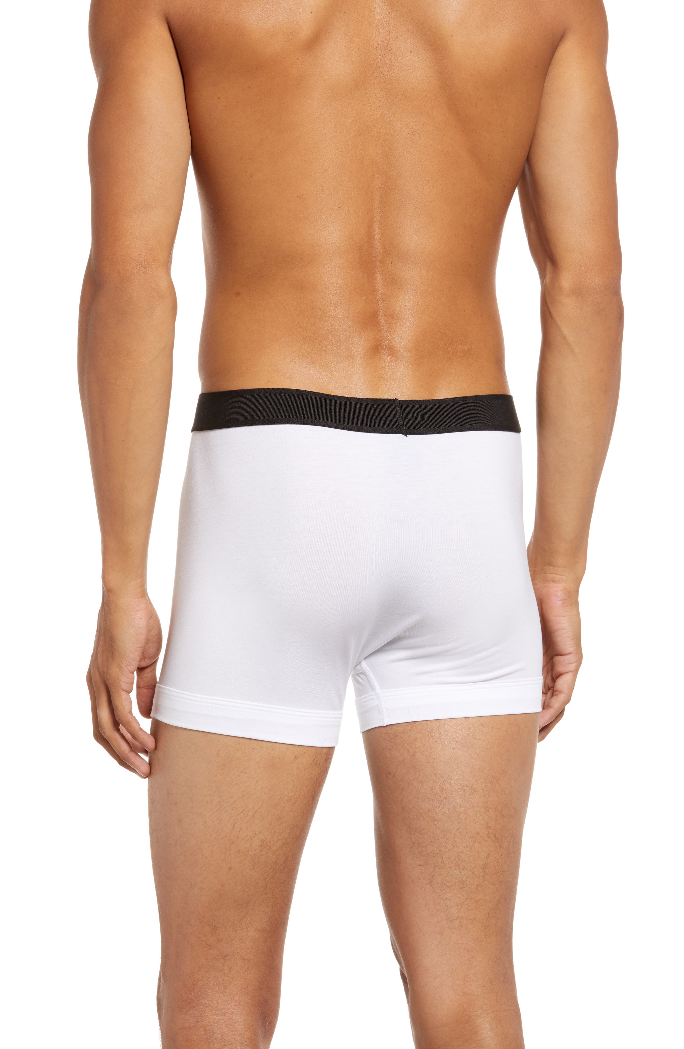 Mens Clothing Underwear Boxers DSquared² Jacquard-trimmed Stretch-cotton Jersey Boxer Briefs in White for Men 