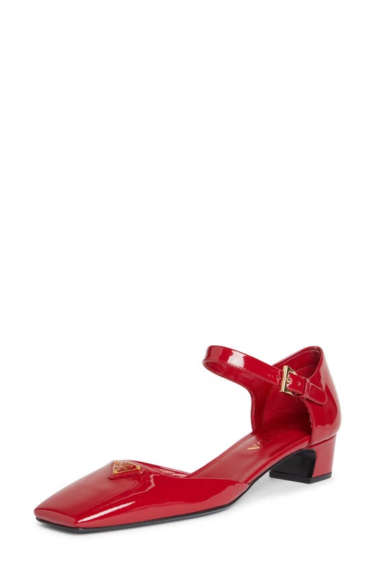 Shop Prada Modellerie D'orsay Pump In Cherry