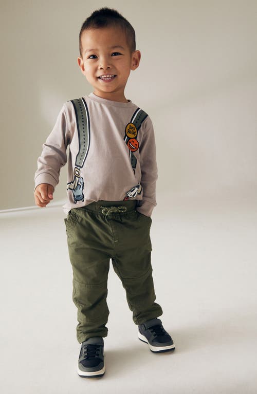 Next Kids' Drawstring Cotton Pants In Green