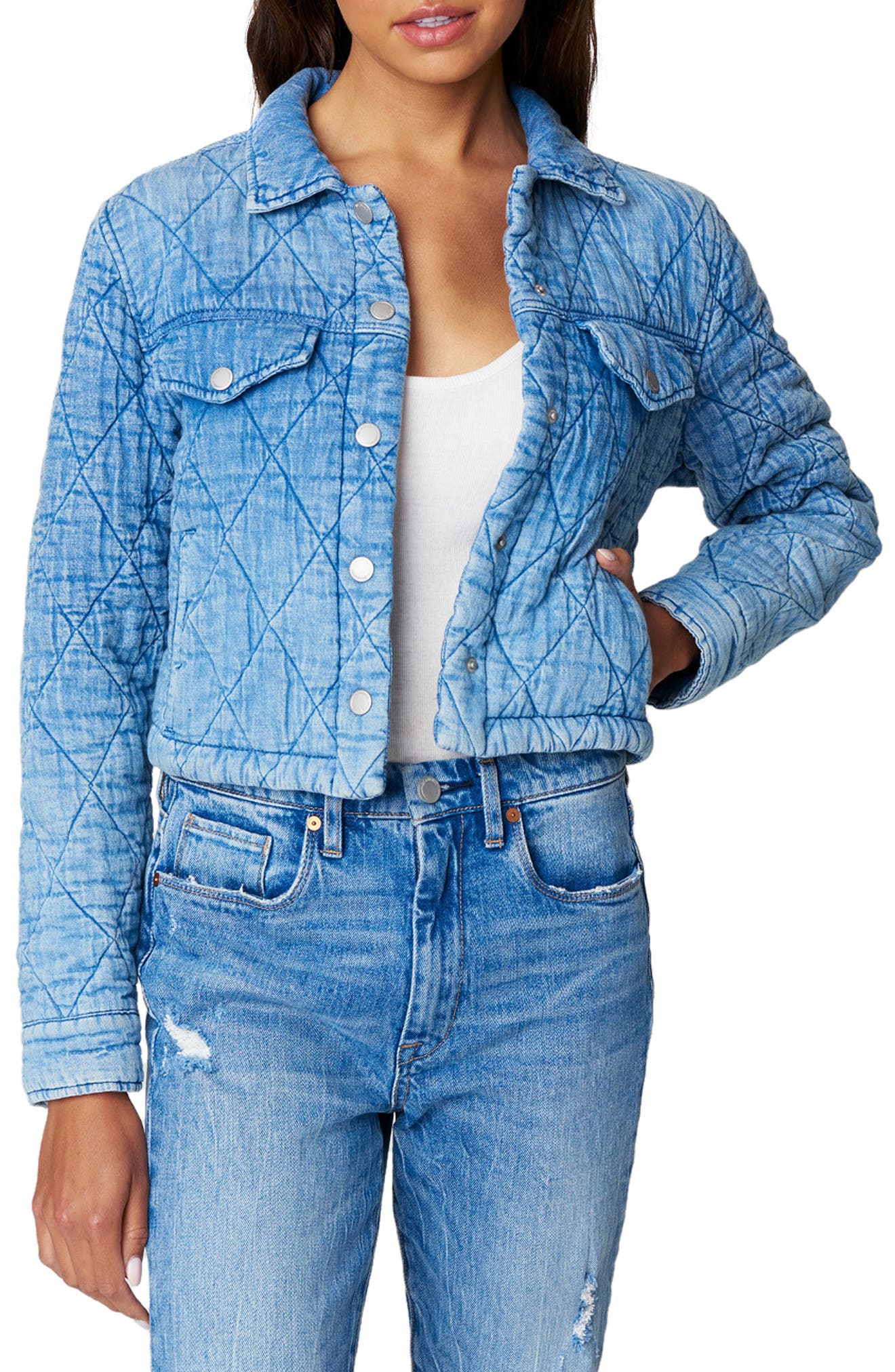 blanknyc quilted denim jacket