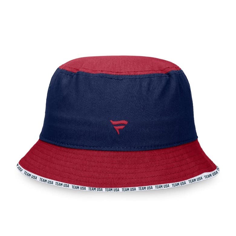 Shop Fanatics Branded Navy Team Usa Bucket Hat