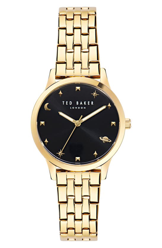 Shop Ted Baker Fitzrovia Bracelet Watch In Goldone