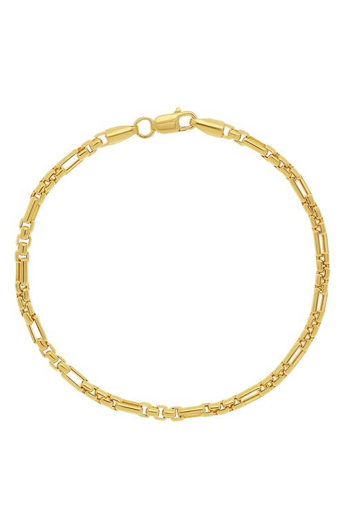Bony Levy Men's 14K Gold Interlock Chain Bracelet in 14K Yellow Gold at Nordstrom, Size 7.5