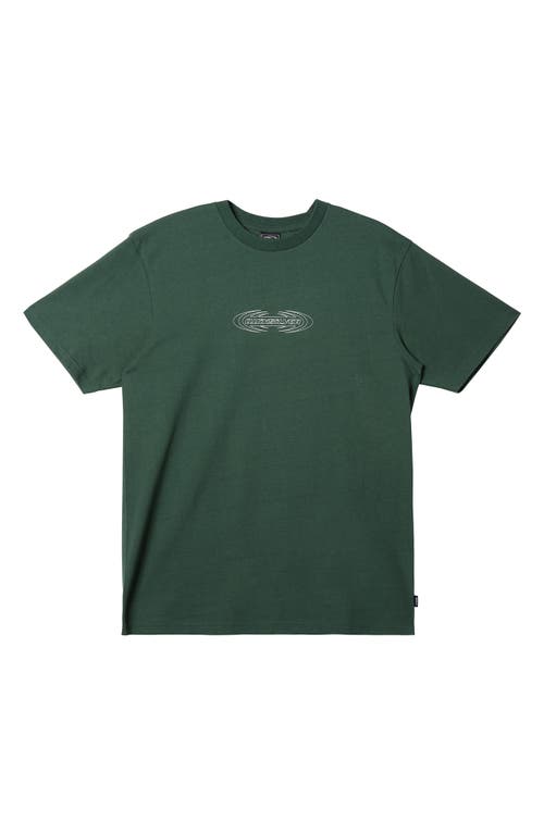 Quiksilver Spikes Oversize Cotton Graphic T-shirt In Green