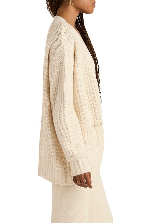 Florence By Mills Open Front Cardigan In Whitecap Grey