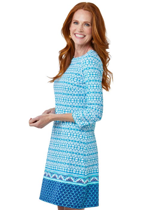 Cabana Life Cabana Shift Dress In Aurba Blue