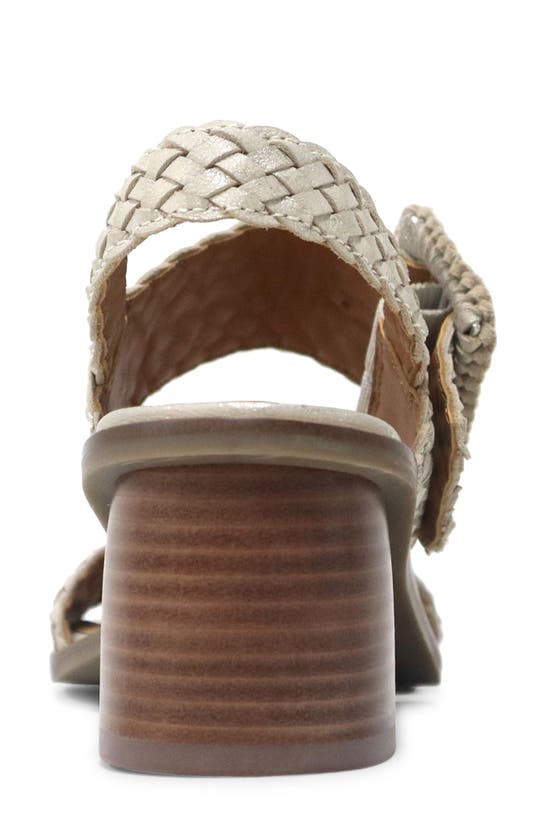 Shop Gentle Souls By Kenneth Cole Gentle Souls Madylyn Slingback Sandal In Ice Metallic Leather