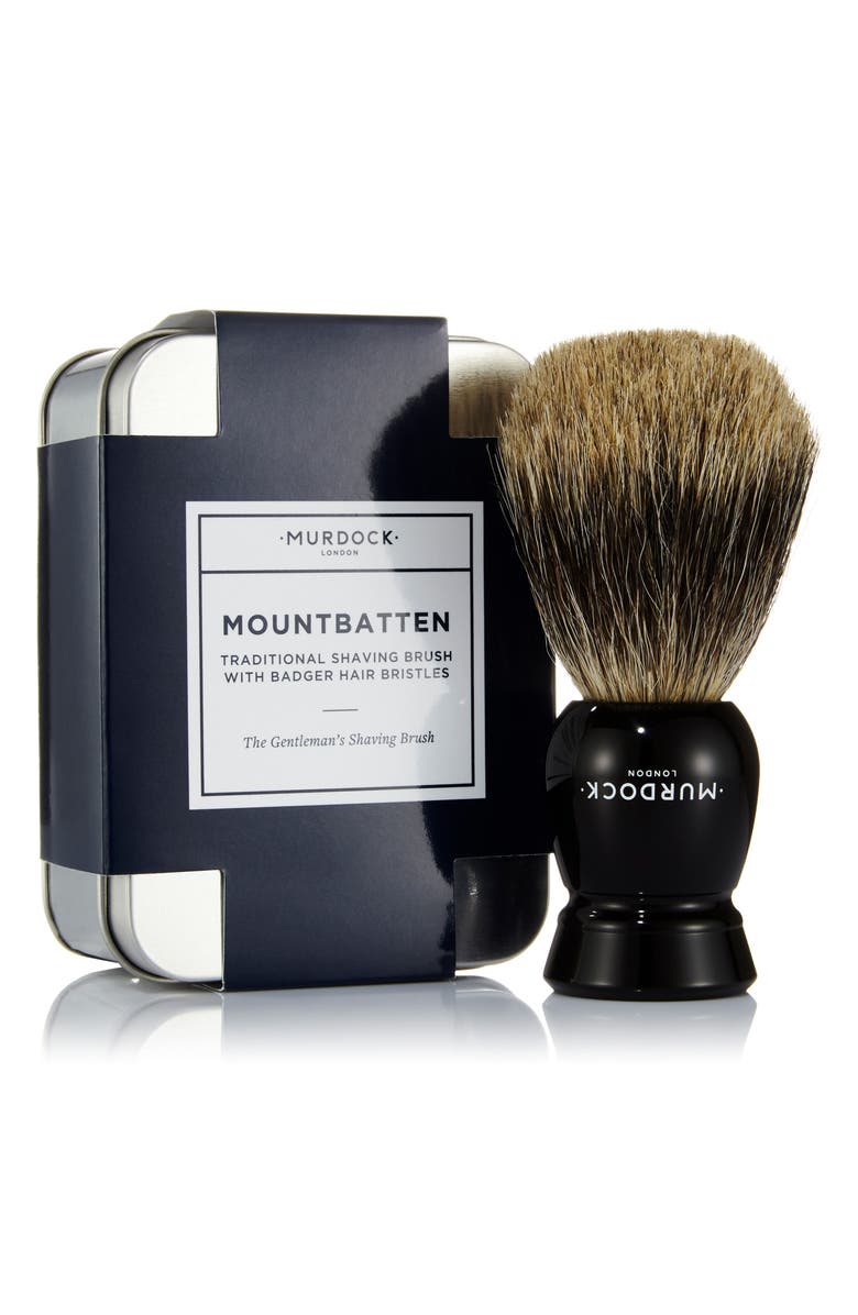 MURDOCK LONDON Mountbatten Shaving Brush, Main, color, 000