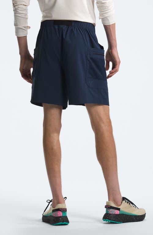 Shop The North Face Class V Pathfinder Belted Shorts In Summit Navy