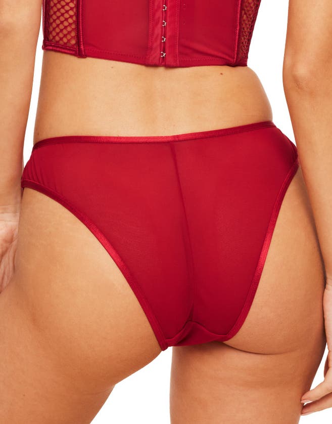 Adore Me Dominika Cheeky Panties In Dark Red