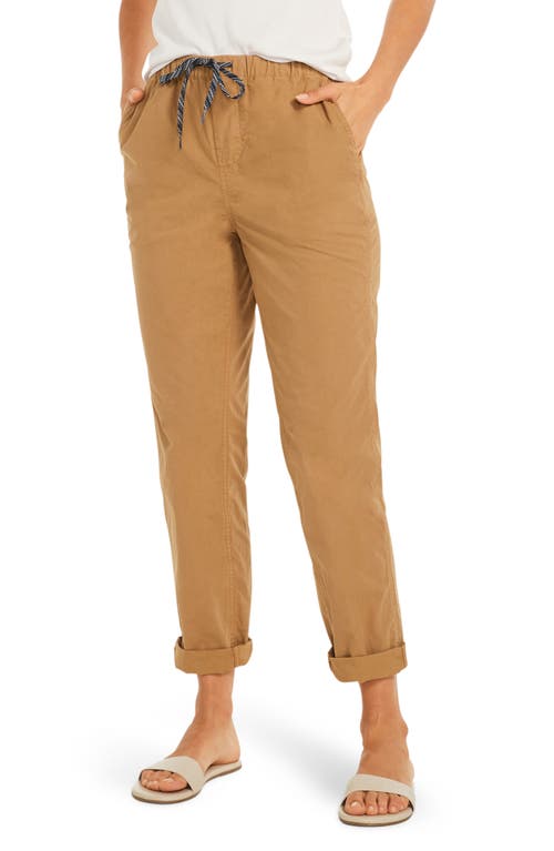NIC+ZOE Cuff Cotton Poplin Pants in Dijon
