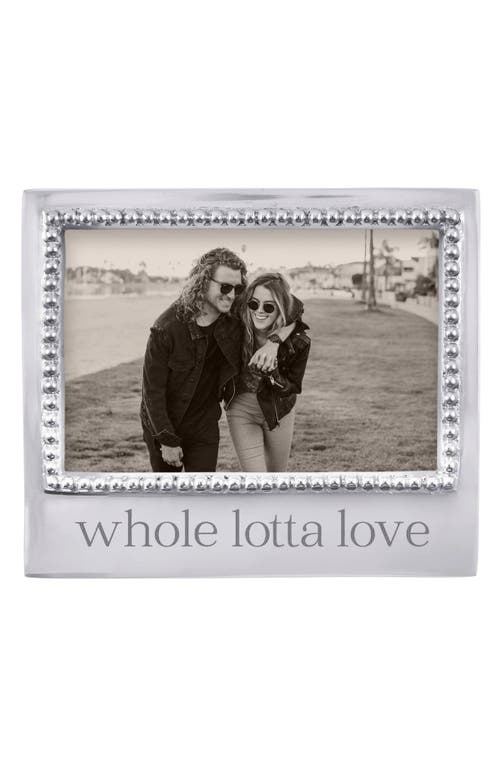 Mariposa Whole Lotta Love Beaded Picture Frame In Silver