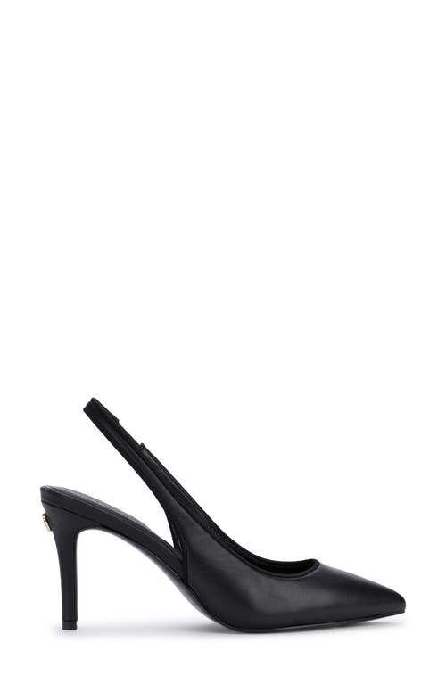 Shop Karl Lagerfeld Paris Rosalyn Slingback Pointed Toe Pump In Black