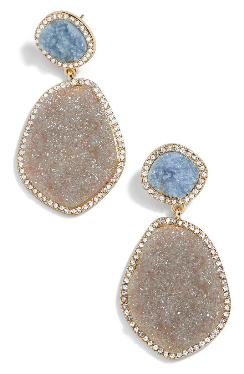 Vina Drop Earrings, Main, color, GREY