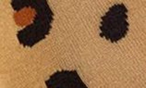 Hansel From Basel Cheetah Crew Socks In Ochre