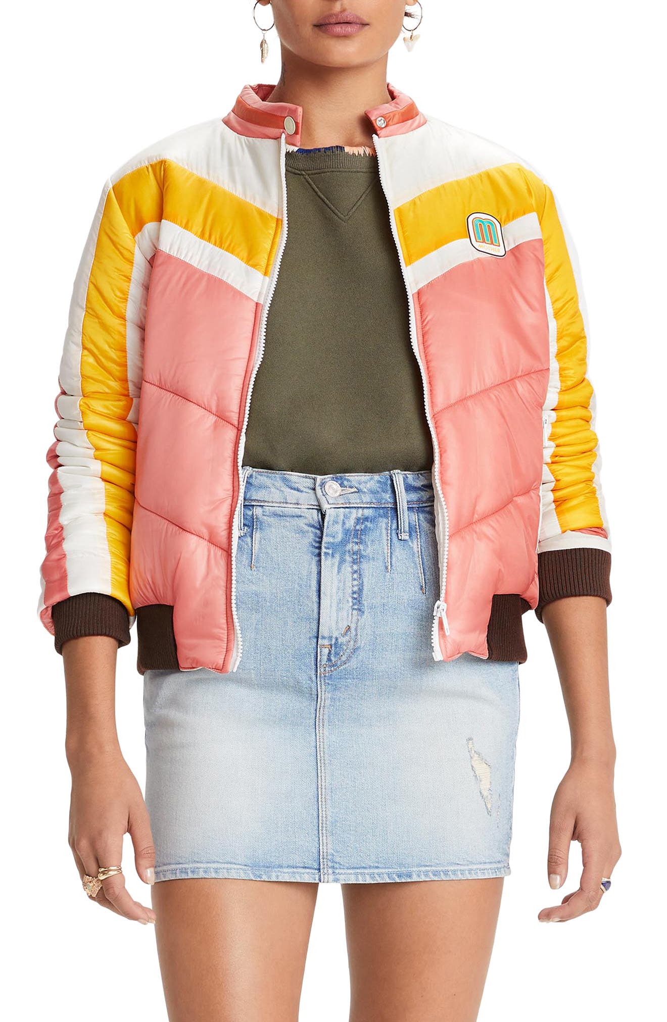 mother denim puffer jacket