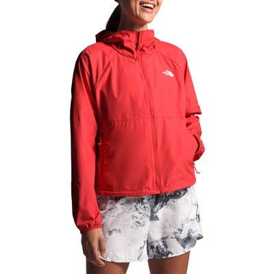 The North Face Flyweight Hooded Jacket, Red