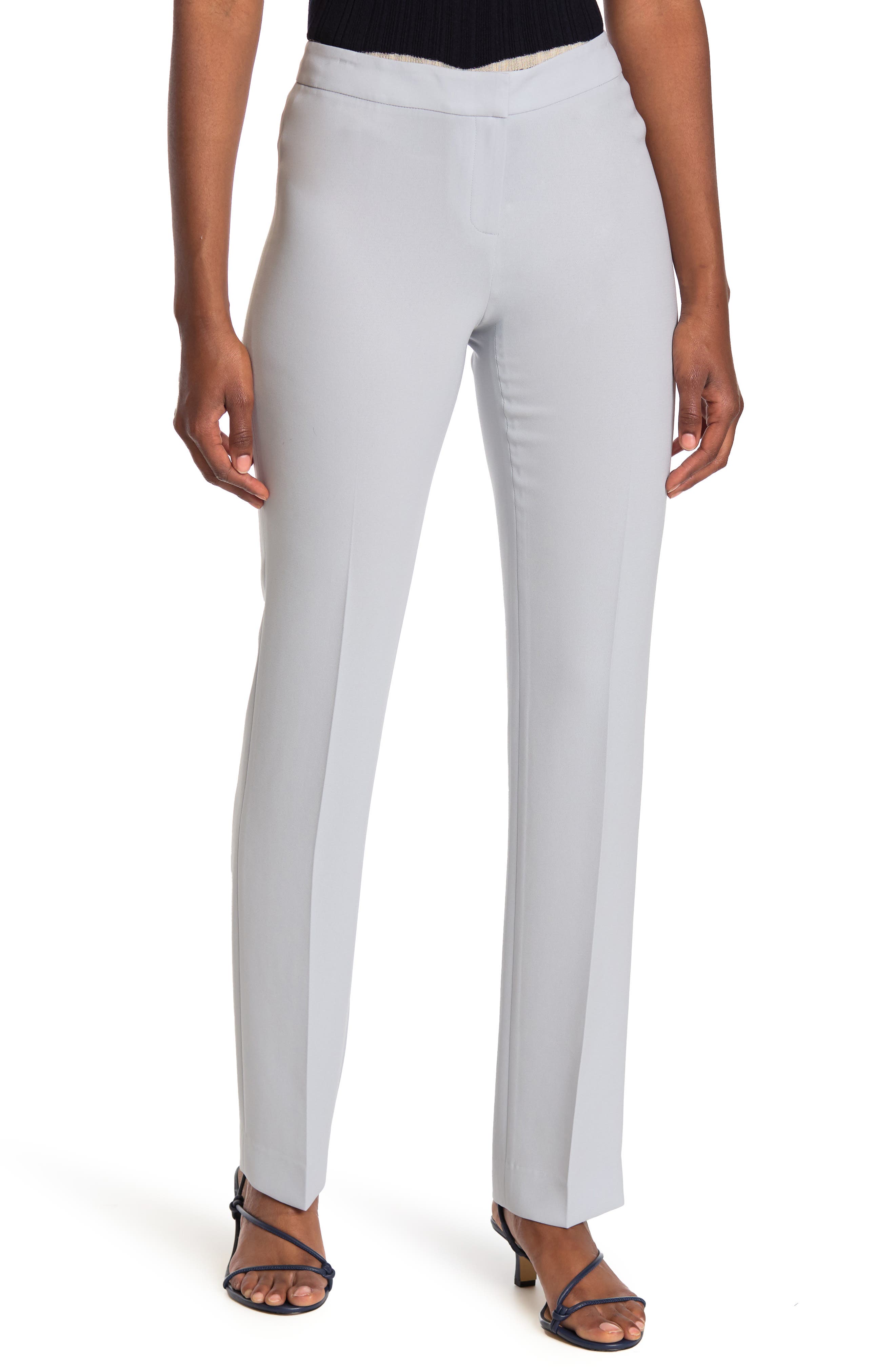 Lafayette 148 New York Barrow Pants In Iced Blue