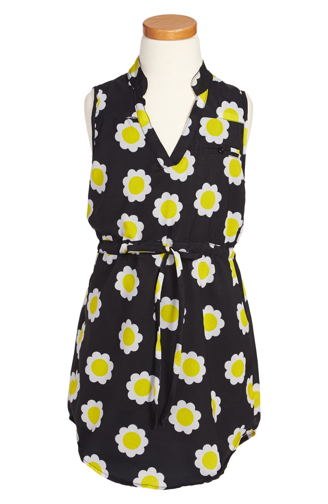 Flowers by Zoe 'Daisy' Drawstring Waist Dress (Big Girls) Nordstrom