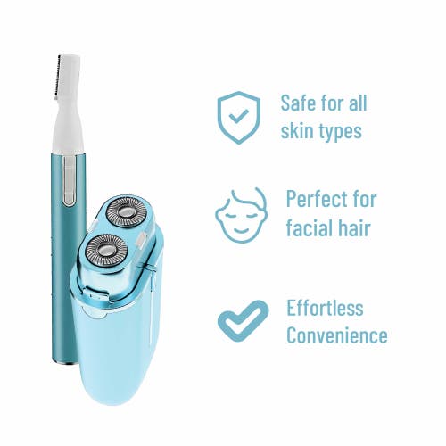PURSONIC PURSONIC PERFECT PRECISION FACIAL TRIMMING, BROW STYLING, AND PAINLESS SHAVING 