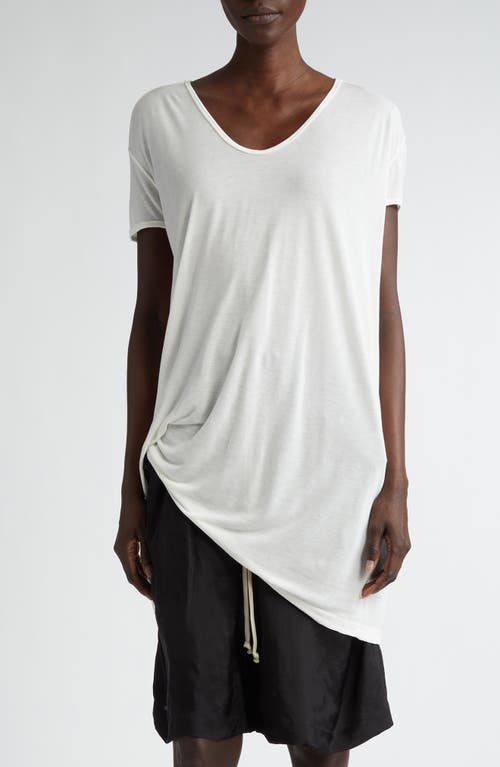 Rick Owens Hiked Asymmetric Drape Detail Jersey T-Shirt at Nordstrom, Us