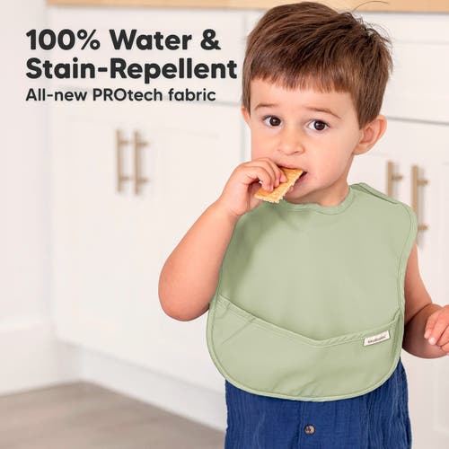 Keababies 3-pack Presto Waterproof Bibs In Jade