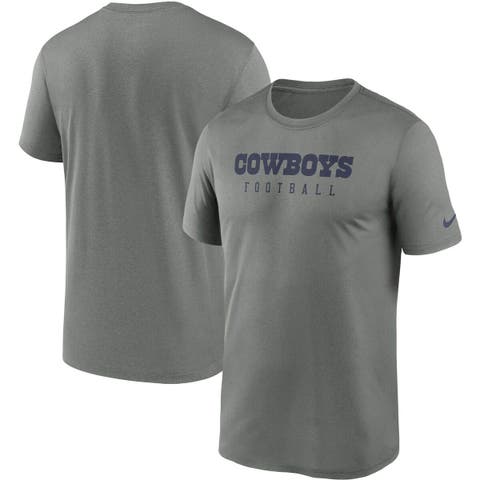 Dallas Cowboys Nike Sideline Seismic Legend Long Sleeve T-Shirt - Heathered  Charcoal