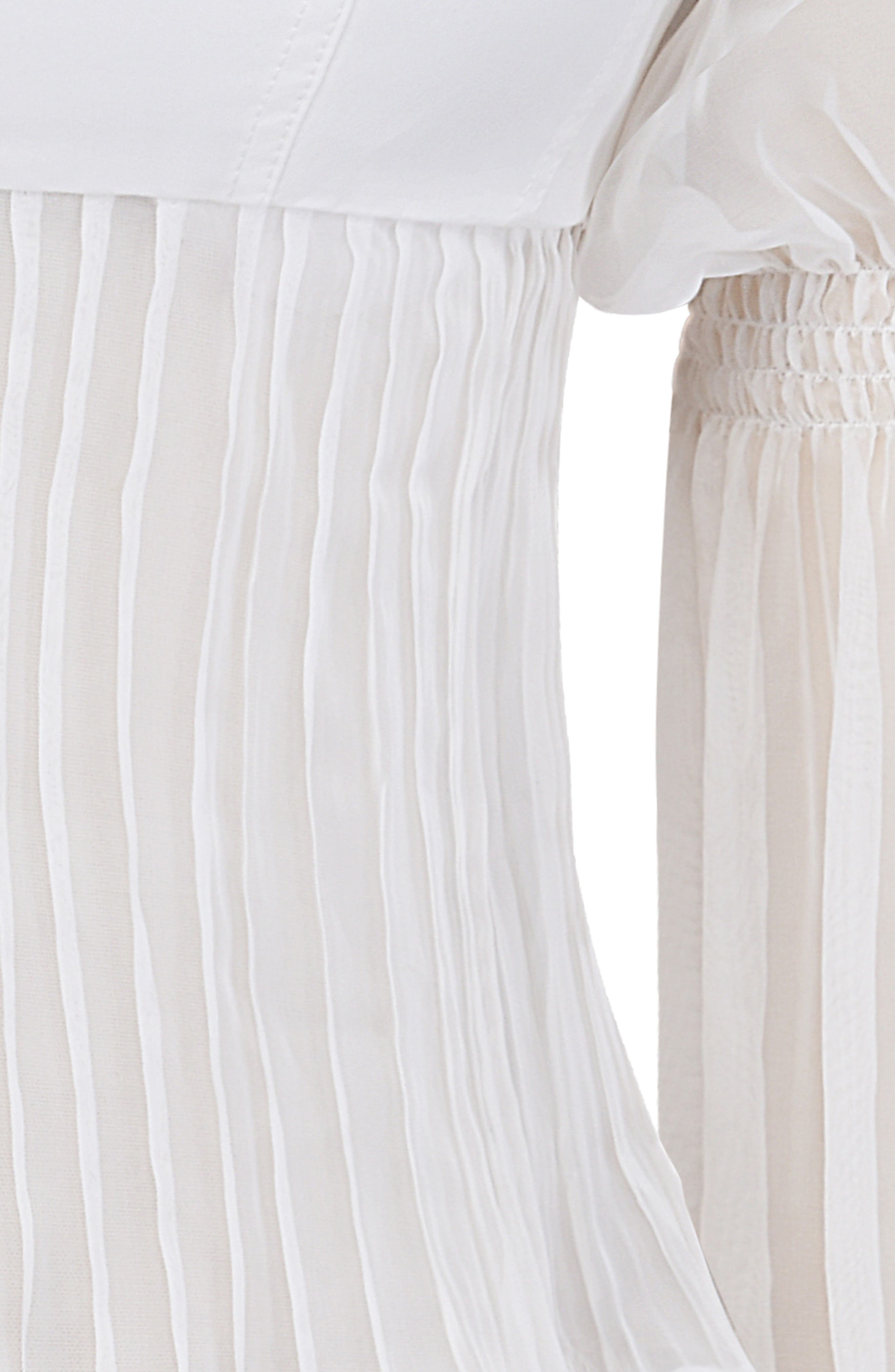 HOUSE OF CB Lucie Chiffon Bustier Top in Off White Smart Closet