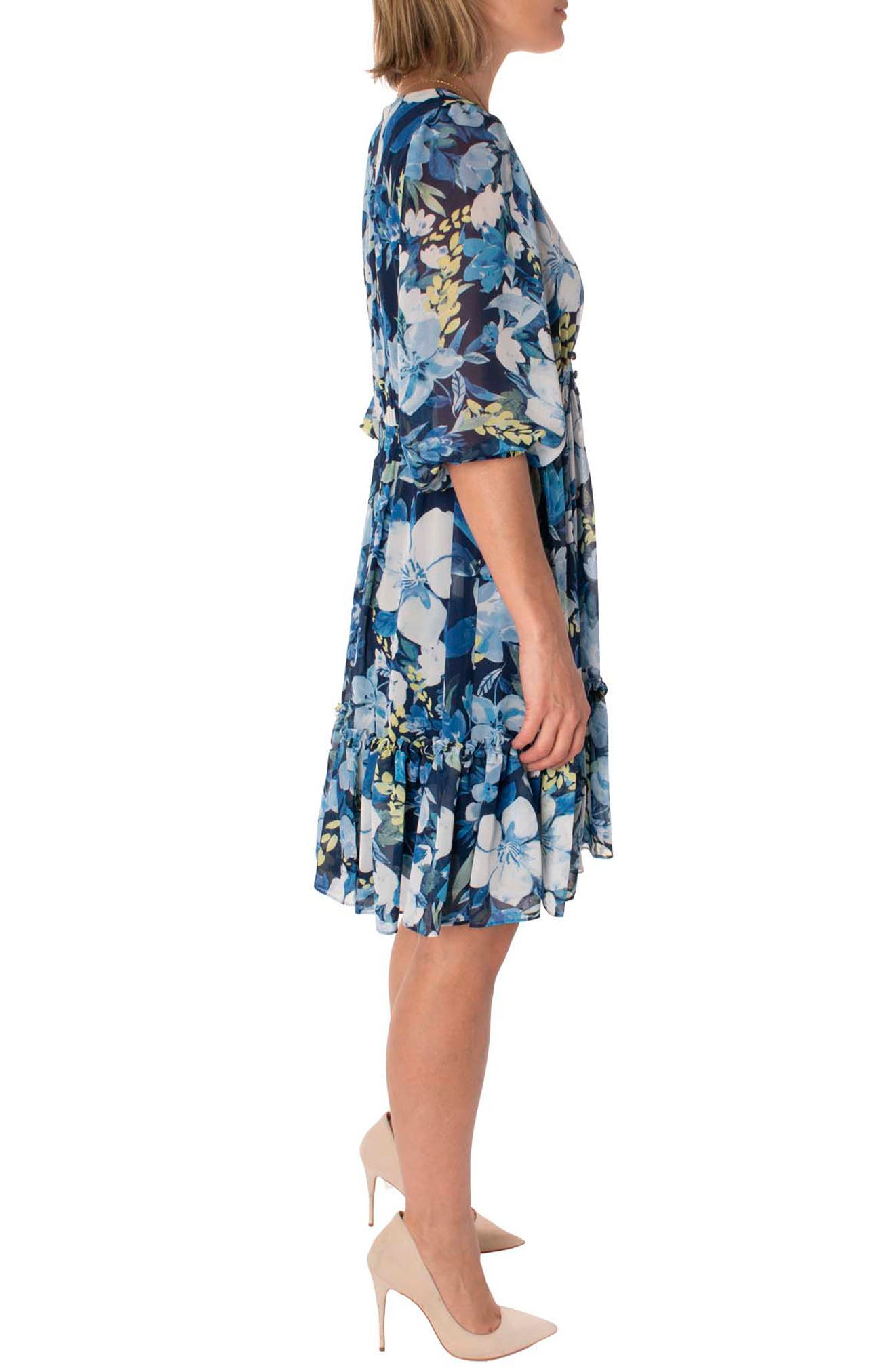 Taylor Dresses Chiffon Smocked Dress 