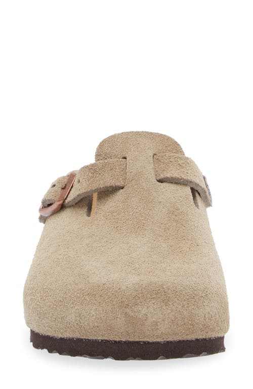 Shop Birkenstock Kids' Boston Clog In Taupe