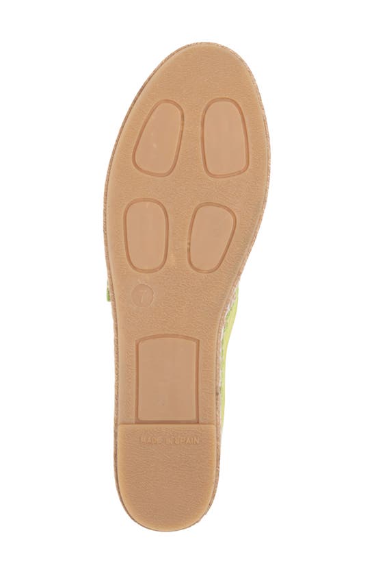 Shop Patricia Green Abigail Espadrille Slip-on In Lime