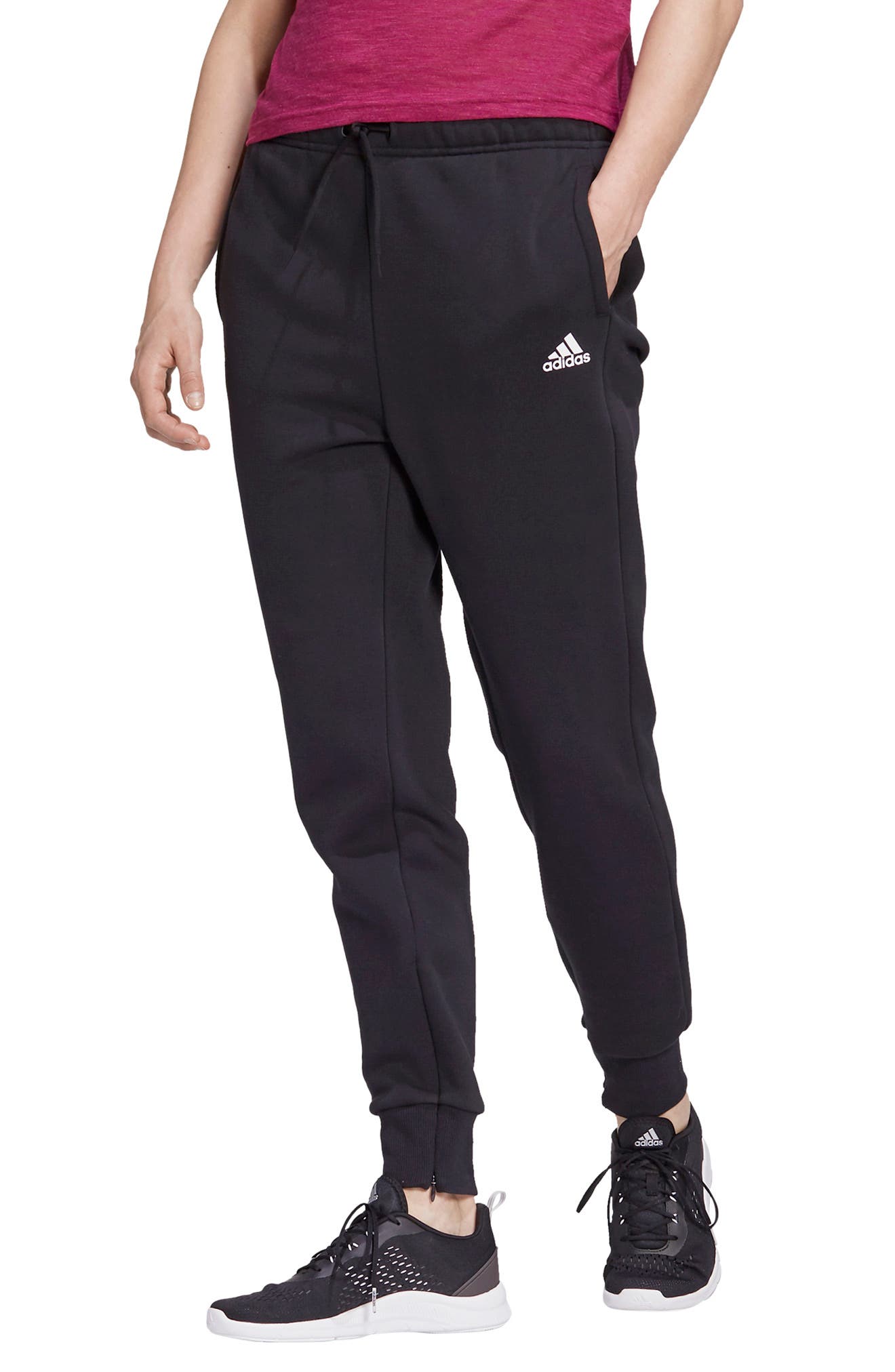 adidas fleece joggers womens