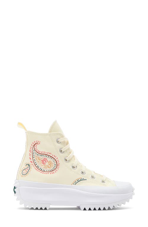 Shop Converse Chuck Taylor® All Star® Run Star Hike High Top Platform Sneaker In Egret/ritual Red/white