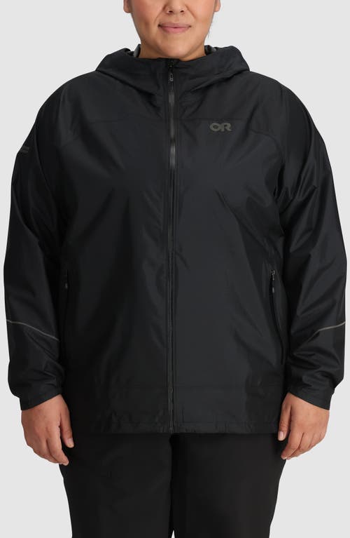 Shop Outdoor Research Helium Rain Ultralight Jacket In Black