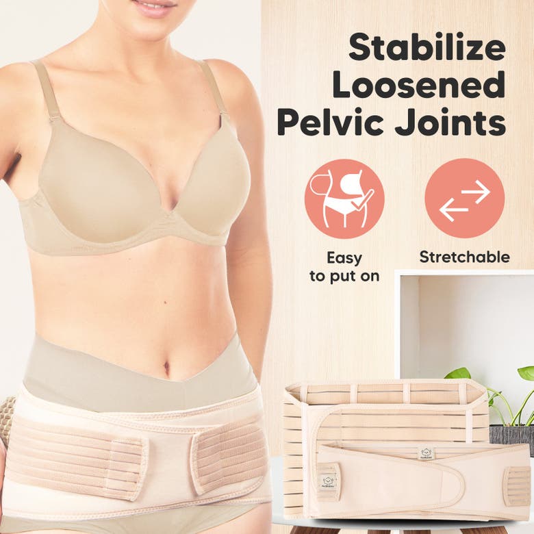 Keababies Revive 3-in-1 Postpartum Recovery Support Belt In Classic Ivory