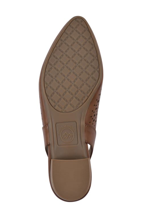 Shop White Mountain Footwear Boronic Slingback Pump In Chestnut/smooth