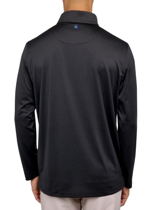 Shop Construct Con.struct Melange Performance Quarter Zip In Black