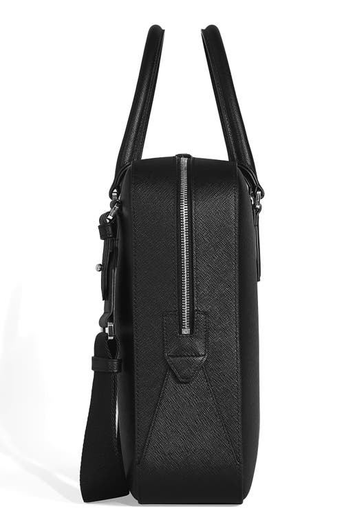 Montblanc Sartorial Medium Leather Document Case In Black
