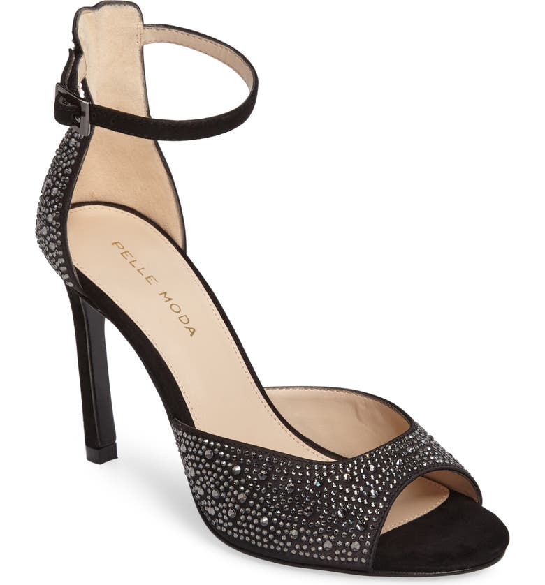 Pelle Moda Crystal Embellished Ankle Strap Sandal (Women) | Nordstrom