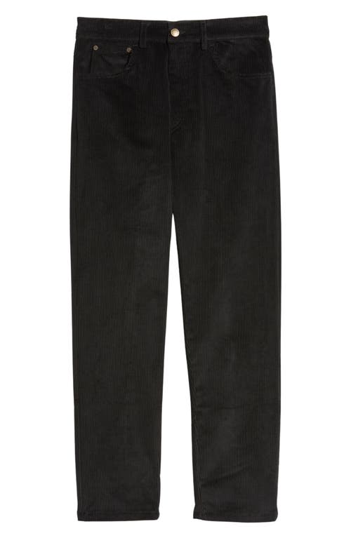 Cat Wwr Corduroy Slim Fit Five-pocket Pants In Black
