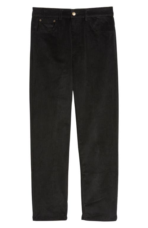 Shop Cat Wwr Corduroy Slim Fit Five-pocket Pants In Black