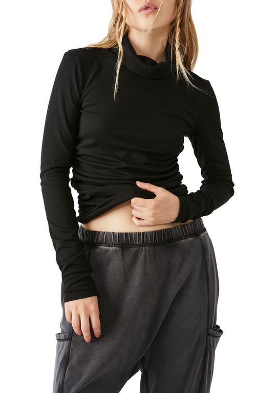 FP Movement Live in This Layer Cowl Neck Top in Black