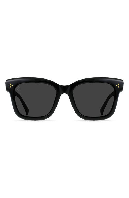 Breya 54mm Polarized Square Sunglasses in Recycled Black/Smoke Polar