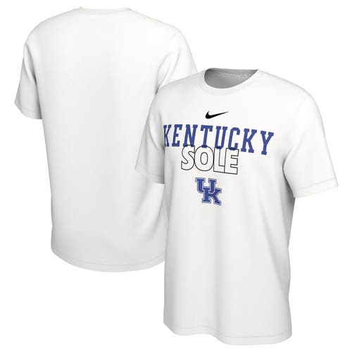 Nike White Kentucky Wildcats 2023 On Court Bench T-Shirt