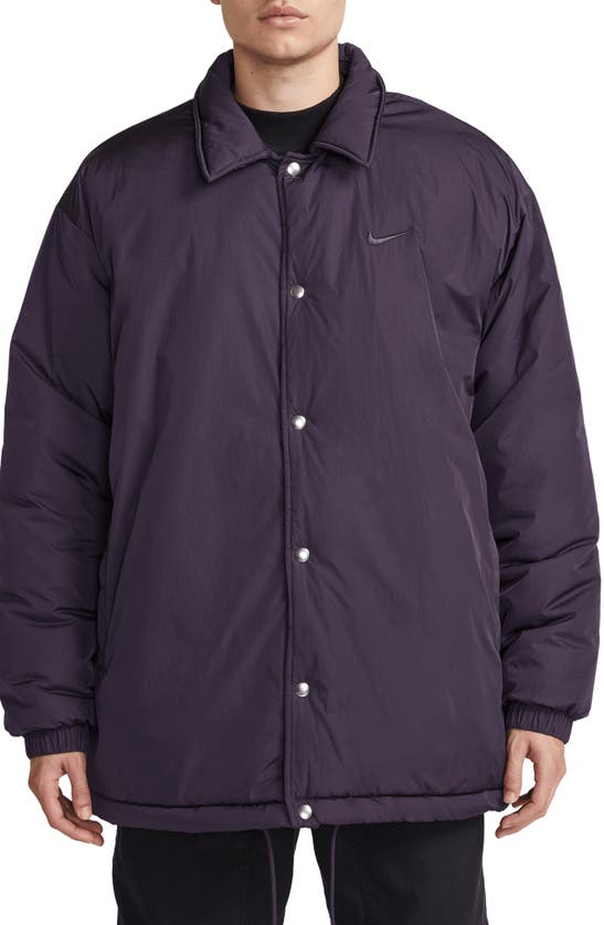 Nike Therma-fit Water Repellent Coach's Jacket In Cave Purple/ Cave Purple