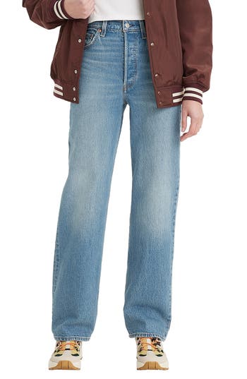 Shop Levi's® Ribcage Full Length Straight Leg Jeans In Ringing Bells No Dx