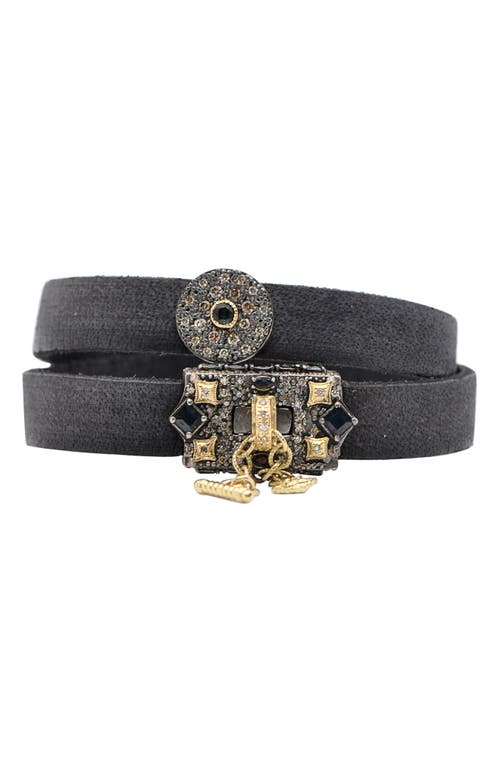 Armenta Old World Double Wrap Bracelet in Blue