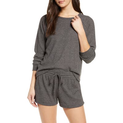 Bp. Snuggle Up Thermal Short Pajamas, Grey